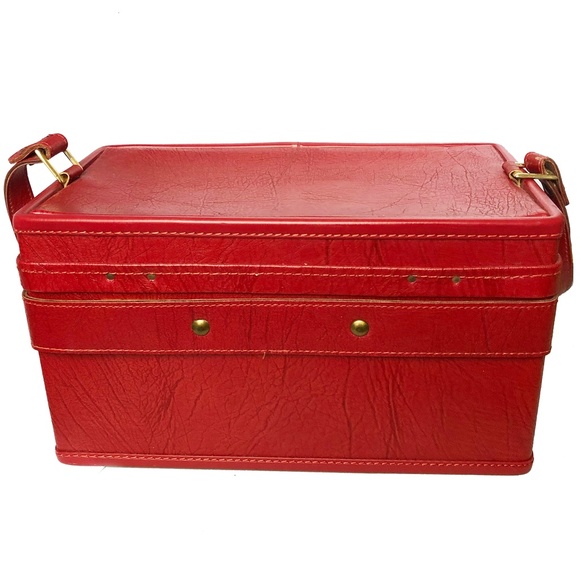 Vintage Bags Vintage Hartmann Red Train Case Travel Bag Poshmark